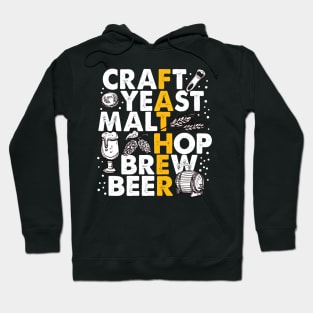 CRAFT YEAST MALT HOP BREW BEER Hoodie